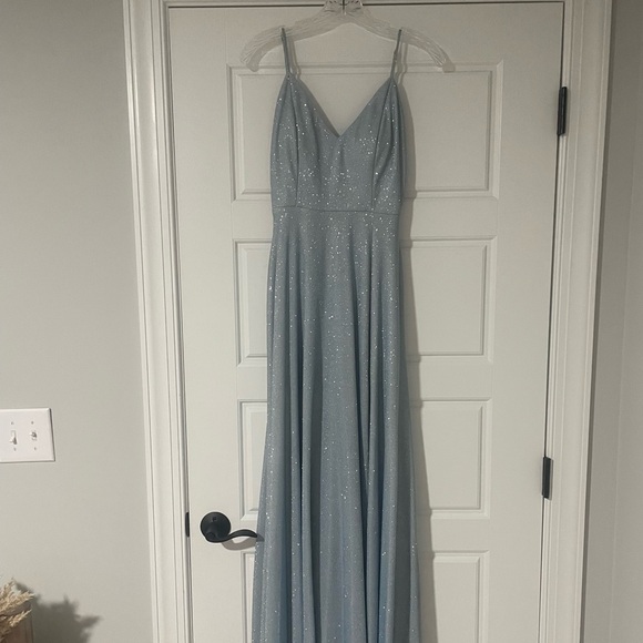 Light blue sparkle prom dress - Picture 7 of 9